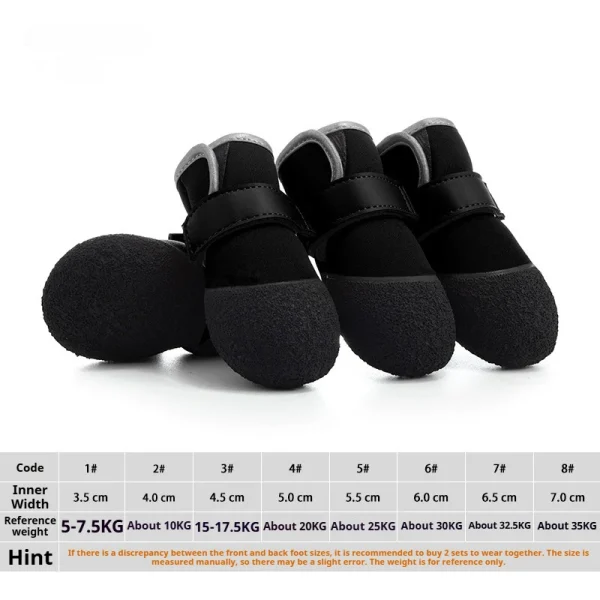 Outdoor Walk Dogs Shoes Waterproof